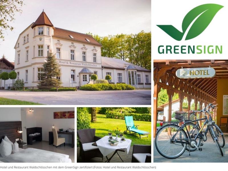 GreenSign Level 4 für das Hotel und Restaurant Waldschlösschen (Bilder: Hotel Waldschlösschen)